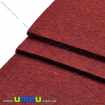 Фетр 3 мм, 10х15 см, 313 Бордовый (FLT-019309)