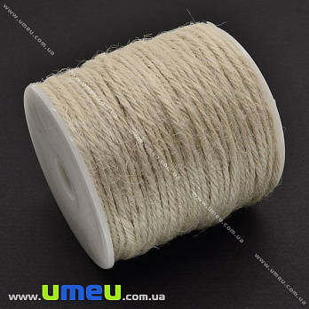 Шпагат пеньковый, Кремовый, 2 мм (LEN-010175)