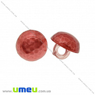 Гудзик пластиковий на ніжці Круглий, 10 мм, Червоний (PUG-021488)