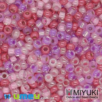 Бісер японський Miyuki круглий RR 11/0 №MIX89, Мікс рожевий (BIS-045562)