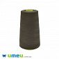 Нитка поліестерова KIWI №40/2 col.400, Коричнева темна, 3600 м (MUL-046455)