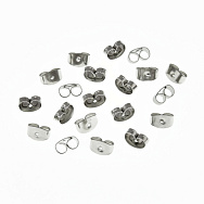 Заглушки для пусет, Темне срібло, 6х4 мм (OSN-058397)