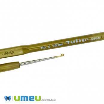 Гачок для в'язання сталевий з пластиковою ручкою Tulip (Японія), 1,6 мм (YAR-038458)