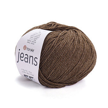 Пряжа YarnArt Jeans 50 г, 160 м, Коричнева темна 70 (YAR-025323)