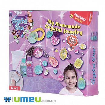 Набір для творчості Paulinda Crystal glue DIY "Біжутерія 17 в 1" (DIF-043488)
