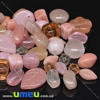 Бусины чешское стекло Preciosa 92-Mix14-Dusty Rose (BUS-036037)