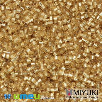 Бісер японський Miyuki Delica Cut 11/0 DBC0042, Золотистий (BIS-040097)
