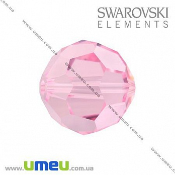 [Архів] Намистина Swarovski 5000 Light Rose, 8 мм, Гранована кругла (BUS-003281)