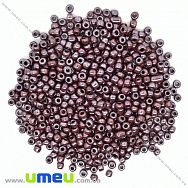 Бісер китайський великий, 6/0, Бордовий темний перламутровий, 4 мм (BIS-033701)