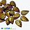 /p46202-busina-steklyannaya-17-5x11-mm-listik-zolotisto-fioletovaya/