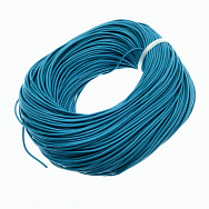 Кожаный шнур, 2 мм, Голубой (LEN-012280)