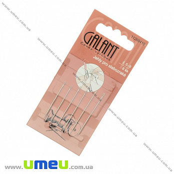 Набір голок-легковдягачей Galant №5-9, 6 шт мікс (SEW-024522)