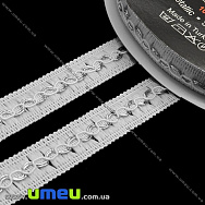 Тасьма Fantastic, 14 мм, Серебристо-біла (LEN-010965)