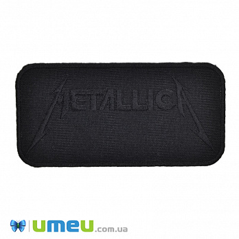 Термоаплікація Metallica, 12х6 см, Чорна (APL-038262)