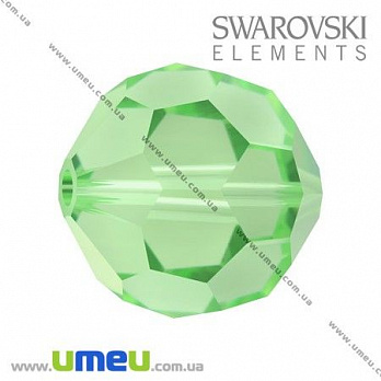 Намистина Swarovski 5000 Peridot, 10 мм, Гранована кругла (BUS-005353)