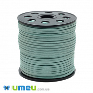 Замшевий шнур, 3 мм, Бірюзовий (LEN-040138)