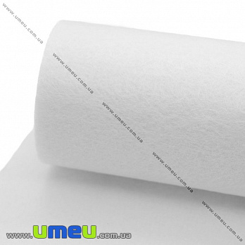 [Архів] Фетр 1 мм, 10х15 см, 189 Білий (FLT-011473)