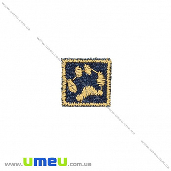 Термоаплікація Лапка, 2х2 см, Джинсовий (APL-024767)