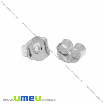 Заглушки для пусет Серебро (925 проба), 4,6х4,5 мм (SER-004183)