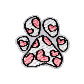 Термоаплікація Лапка, 6х6 см, Біло-рожева (APL-061487)