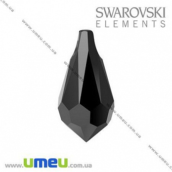 [Архів] Підвіска Swarovski 6000 Jet, 11х5,5 мм, Крапля (POD-005467)