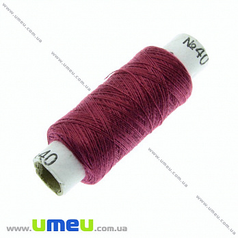 Нить полиэстеровая EVRO №40, Бордовая, 200 м (MUL-017623)