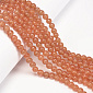 Намистини Котяче око, Синт. камінь, 6 мм, Помаранчеві, Круглі (BUS-054273)