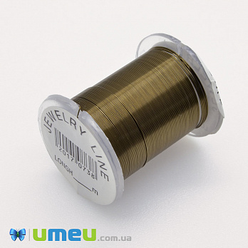 Дріт мідний, 0,3 мм, Хакі (LES-044638)
