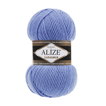 Пряжа Alize Lanagold 100 г, 240 м, Синя світла 40 (YAR-025343)