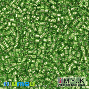 Бисер японский Miyuki Delica 11/0 DB1206, Зеленый светлый (BIS-039973)