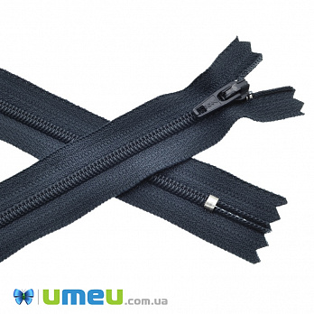 Молния брючная спиральная неразъемная YKK, 20 см, Тип 3, Синяя (ZIP-037425)