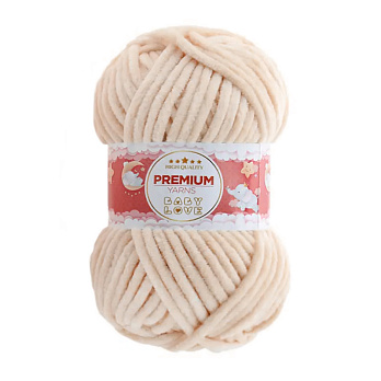 Пряжа Premium Yarn Baby Love 50 г, 60 м, Бежева 333 (YAR-052311)