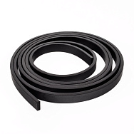 Шнур каучуковий плоский, 6х2 мм, Чорний (LEN-053578)