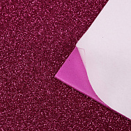 Фоаміран глітерний на клейовій основі, 2 мм, Малиновий, 20х30 см (FOM-056433)