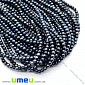 Намистина скляна, 4 мм, Мокрий асфальт, Кругла (BUS-028086)