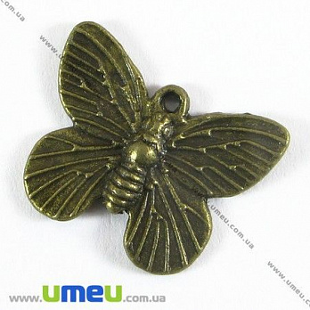 Підвіска метал. Метелик, 18х15 мм, Антична бронза (POD-003352)