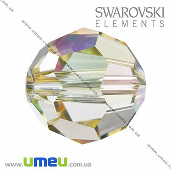 [Архів] Намистина Swarovski 5000 Luminous Green, 10 мм, Гранована кругла (BUS-003206)