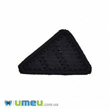 Термоаплікація Adidas, 3,5х2,5 см, Чорна (APL-038182)