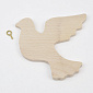 Підвіска дерев'яна Голуб, 95х95 мм, Бук (DEC-058358)