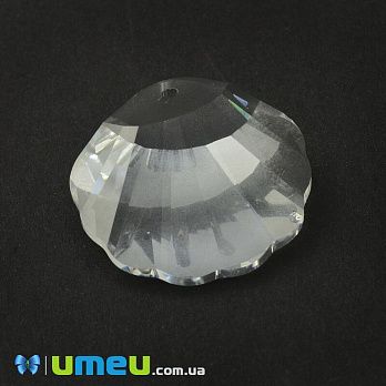 [Архів] Підвіска Swarovski 6723 Crystal, 28х28 мм, 2 сорт, Ракушка (POD-042102)