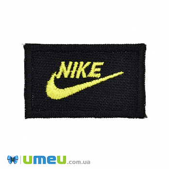 Термоаппликация Nike, 4х2,5 см, Желтая (APL-038196)