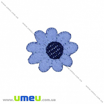Термоаппликация Цветочек, 3,5х3 см, Синяя (APL-016408)