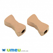 Намистина з нержавіючої сталі Бант, 10х5 мм, Рожеве золото (STL-044604)