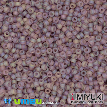 Бісер японський Miyuki круглий RR 15/0 №142FR, Аметистовий матовий райдужний (BIS-039873)