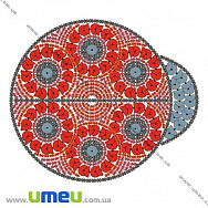 Водорозчинний флізелін VDV ФІ-01, 12х10 см, Божа корівка (SXM-024497)