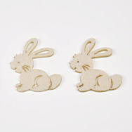 Декоративний виріб із фетру Кролик, 5х4 см, Кремовий (FLT-057289)