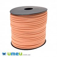 Замшевий шнур, 3 мм, Персиковий (LEN-044183)