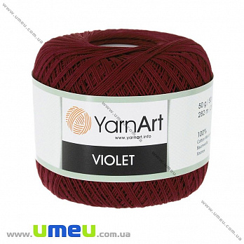 Пряжа YarnArt Violet 50 г, 282 м, Бордовая 0112 (YAR-025027)