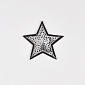 Термоаплікація Зірочка, 4,5 см, Срібляста (APL-061475)