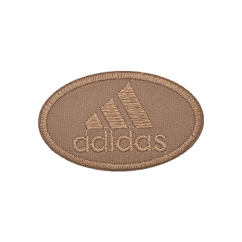 Термоаплікація Adidas, 6,5х4 см, Бежева (APL-031701)